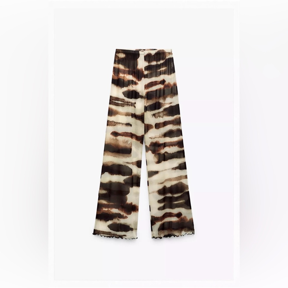 TIE-DYE PRINT TULLE PANTS